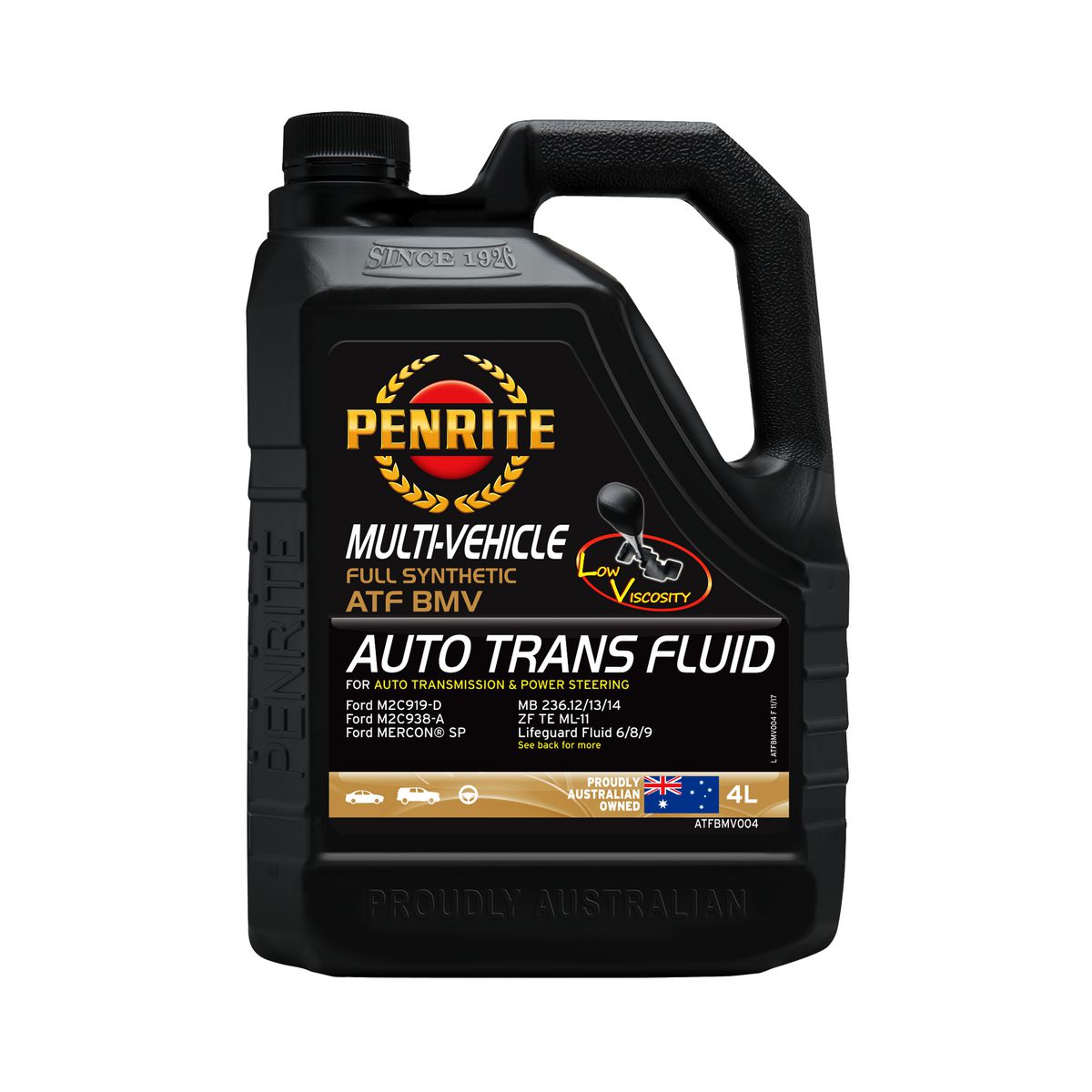 Penrite ATF BMV Multi Vehicle Automatic Transmission Fluid 4L ATFBMV004