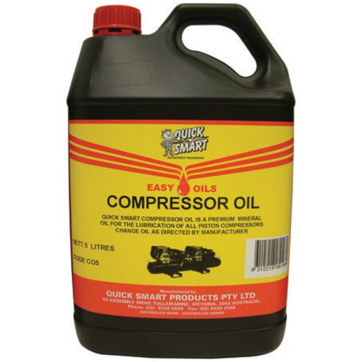 Quicksmart Air Compressor Oil 5Ltr CO5