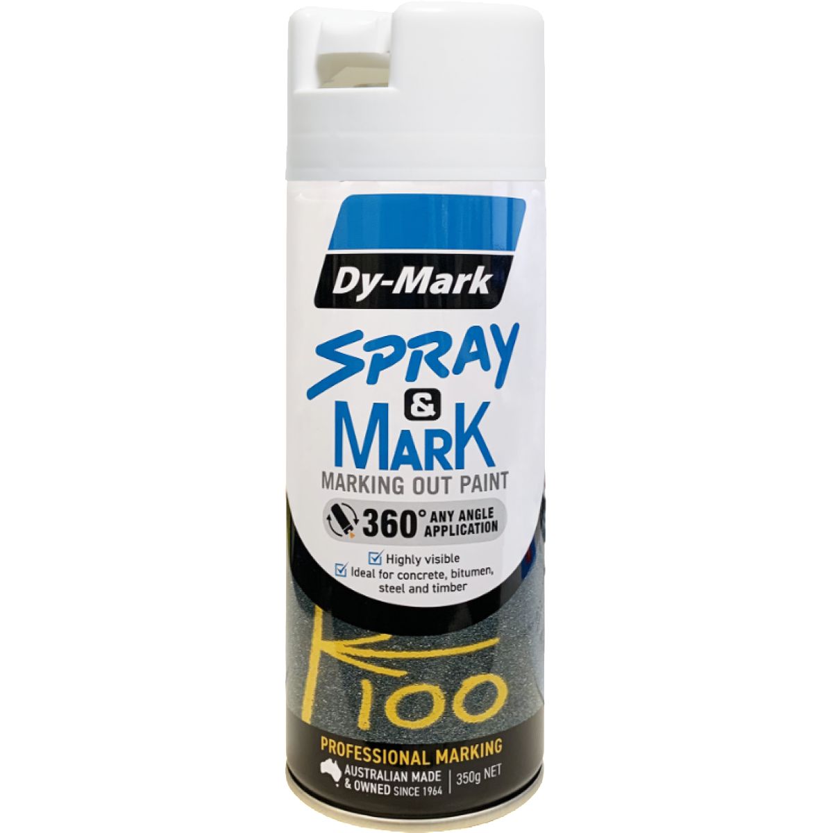 Dy-Mark Spray & Mark Marking Paint White Aerosol Spray 350g 40013511
