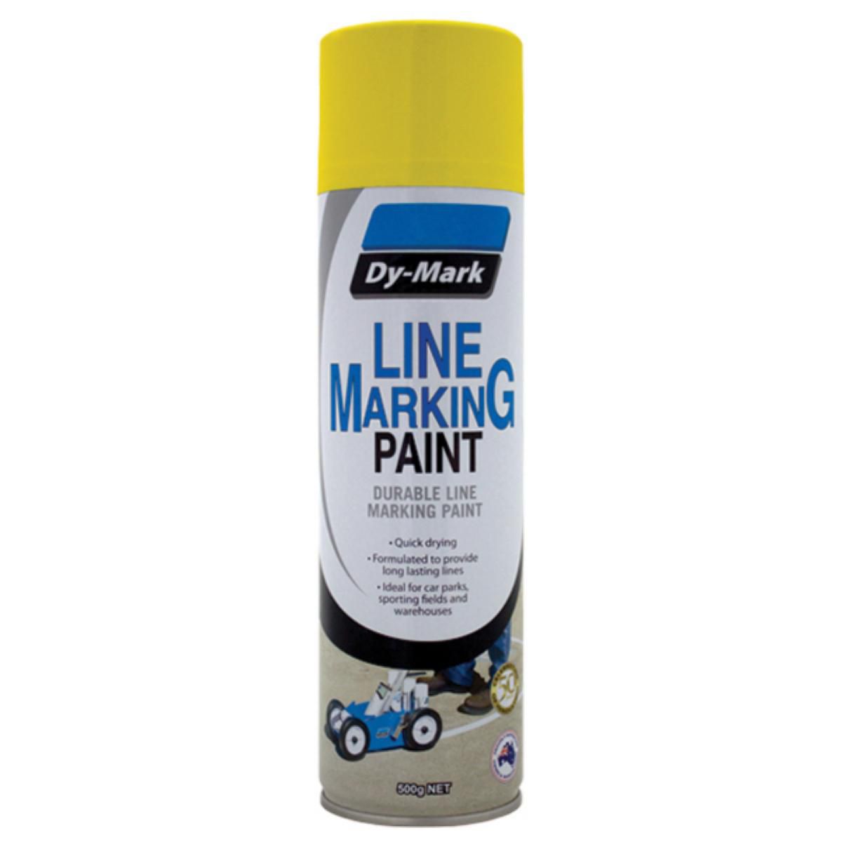 Dy-Mark Line Marking Paint Yellow Aerosol Spray 500g 41015005