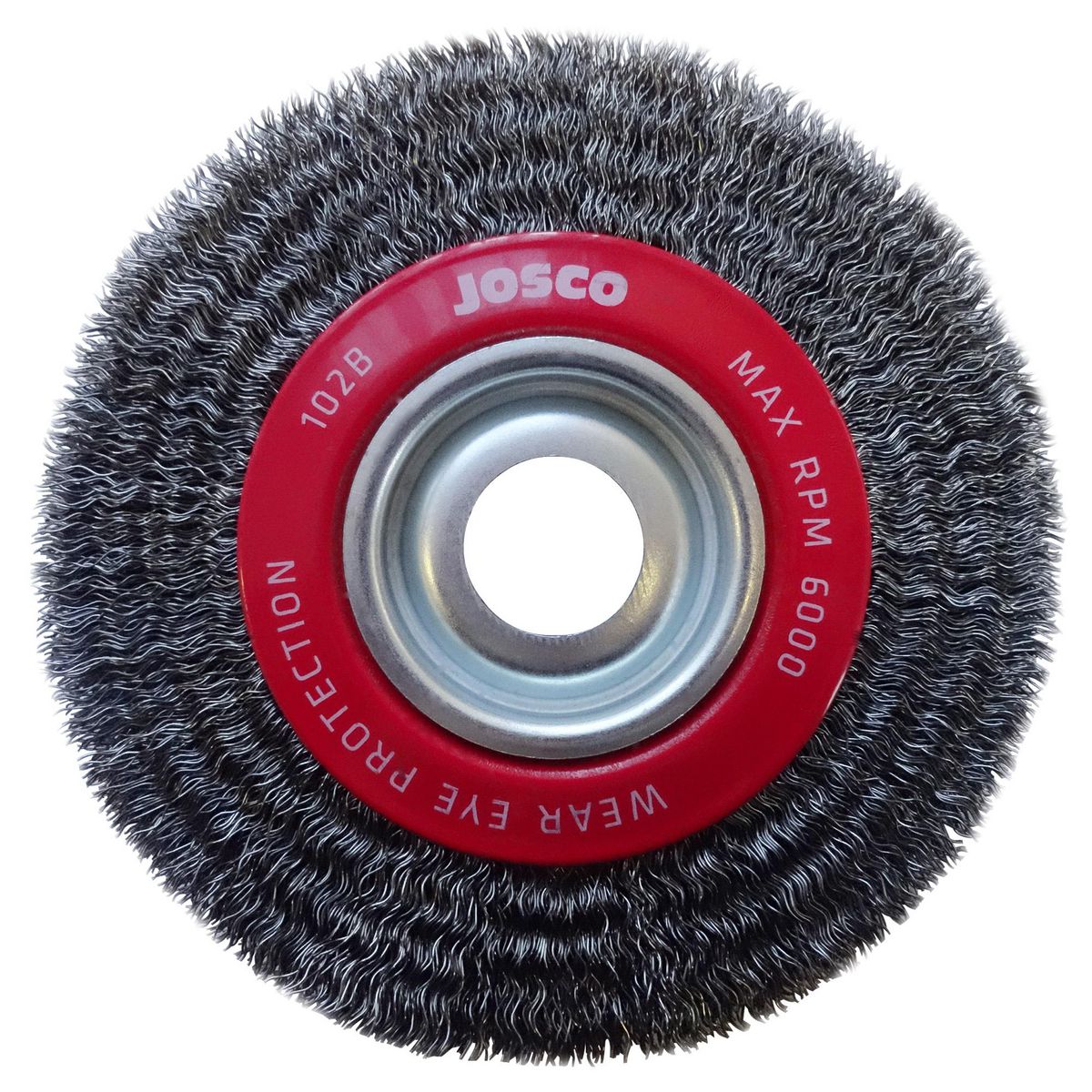 Josco 150mm x 22mm Multi-Bore Crimped Wheel Brush 102B