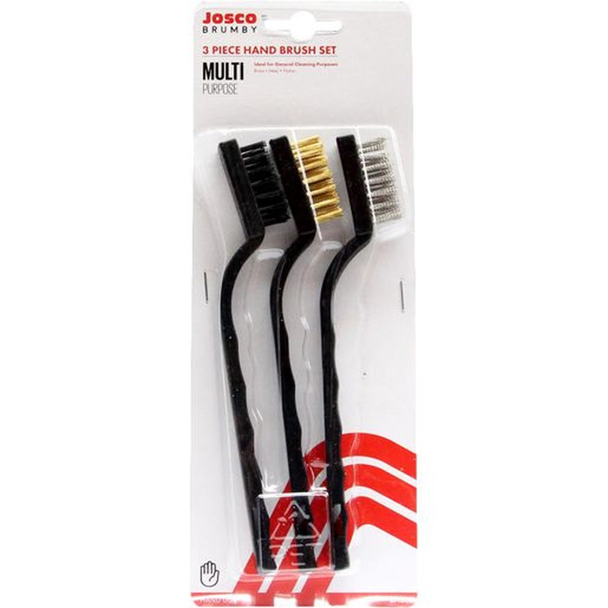 Josco Hand Brush Kit 3 Piece BHB3B