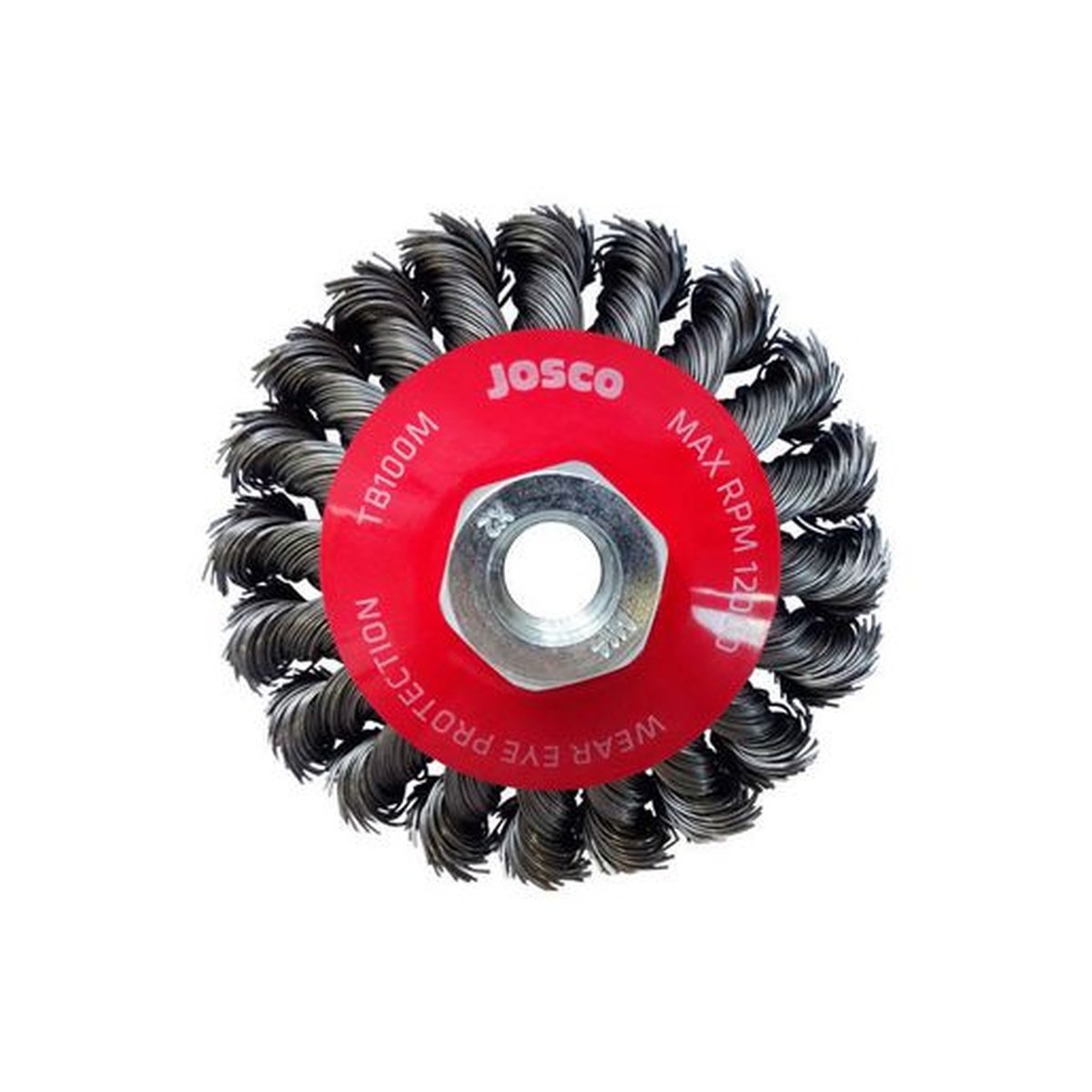 Josco 100mm Multi-Thread Twistknot Bevel Brush TB100M