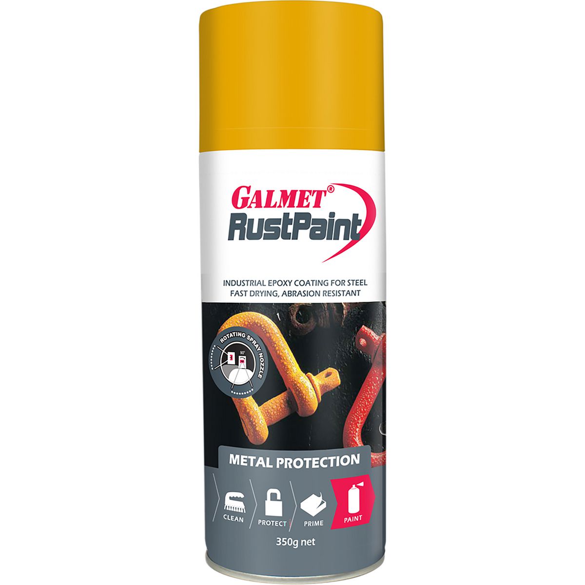 Galmet (Itw) Spray Paint Rust Golden Yellow 350Gm Galmet GRPGYA