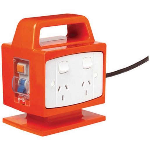 Arlec Portable Power Block Safety Switch 4 Outlets 240V W/RCD PB94