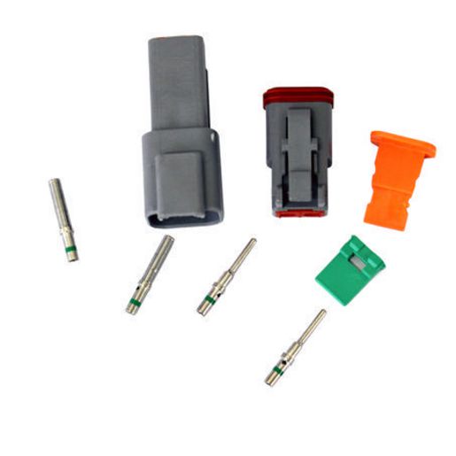 Auto Electrical Connector Kit 2P Green Band DE-DT2-1