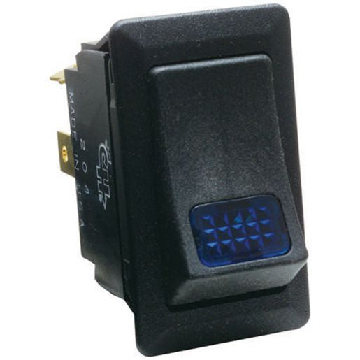 Cole Hersee Rocker Switch On/Off Illuminated Blue 58328-55BX