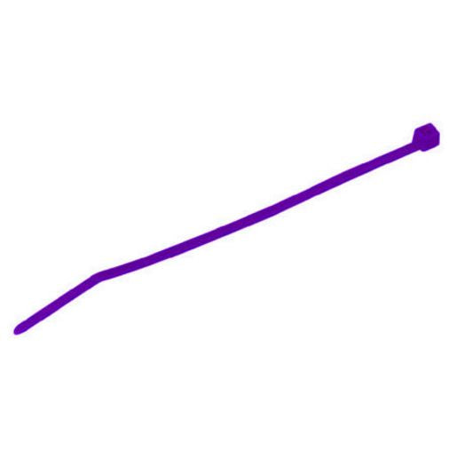 Engineering Supplies Cable Tie Purple 4.6x200mm (Pack of 100) CV200PU