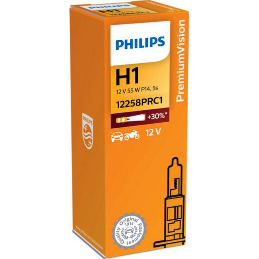 Philips Premium H1 Globe 12V 55W 12258PR