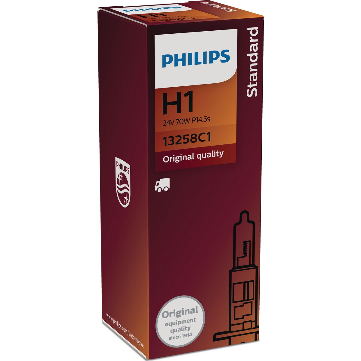 Philips Standard H1 Globe 24V 70W 13258