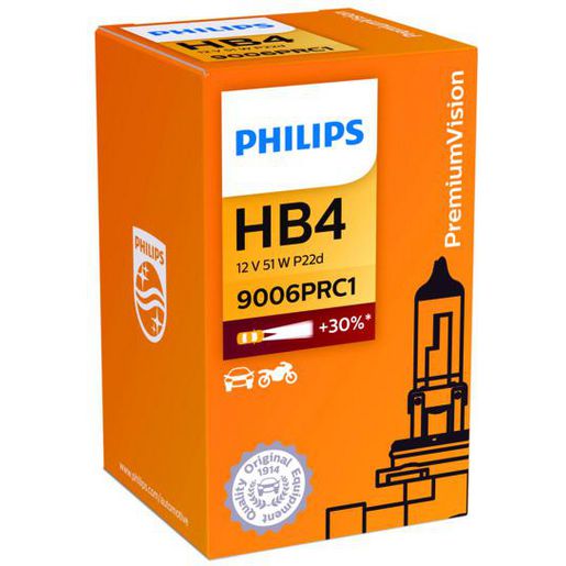 Philips Premium HB4 Globe 12V 51W 9006RR