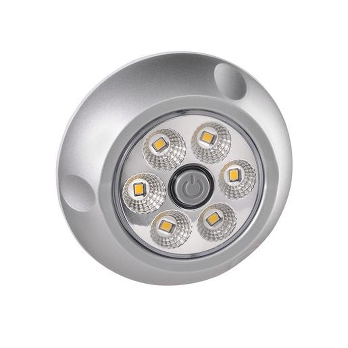 Narva LED Interior Swivel Lamp with Silver Satin Finish White 9-33V 1W 87656S