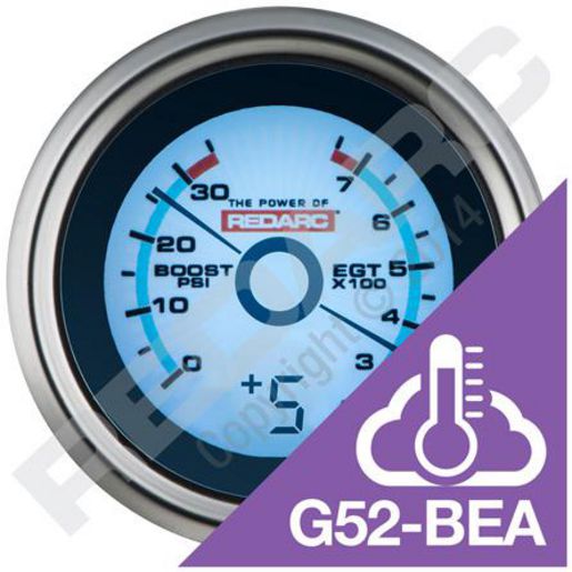 REDARC EGT & 52mm Boost Gauge G52-BEA (Compatible with Current Display)