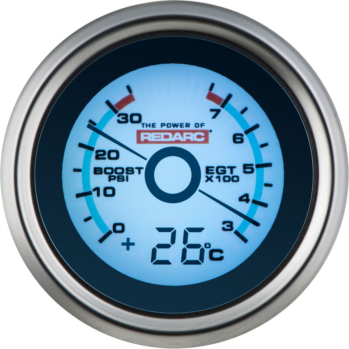 REDARC EGT & 52mm Boost Gaugee G52-BET (Compatible with Temperature Display)