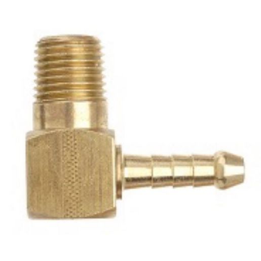 TubeFit Elbow Fitting Brass 1/4" BSPT x 5/16" Hose 06006-0504