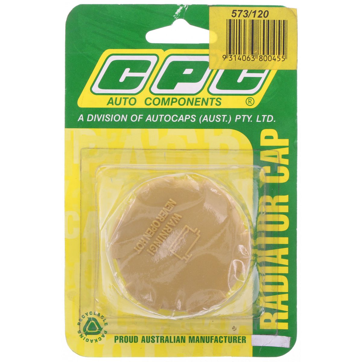 CPC Radiator Cap 17 PSI - 120 KPA 573/120