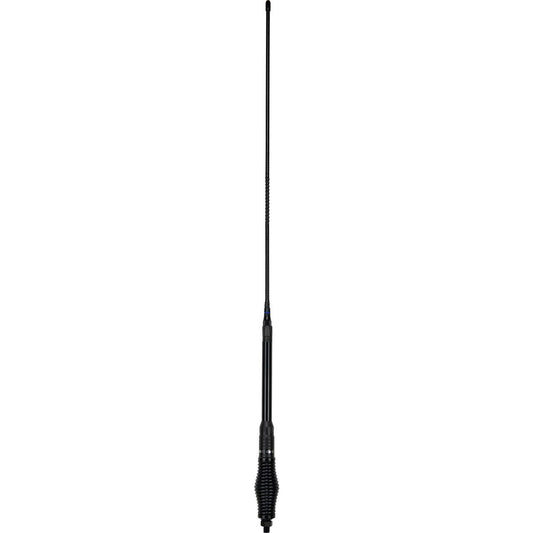 GME UHF CB Spring Base Heavy Duty Ground Independent Antenna 6.6dB 640mm w/ Elevated Feed Head Black AE4018BK1