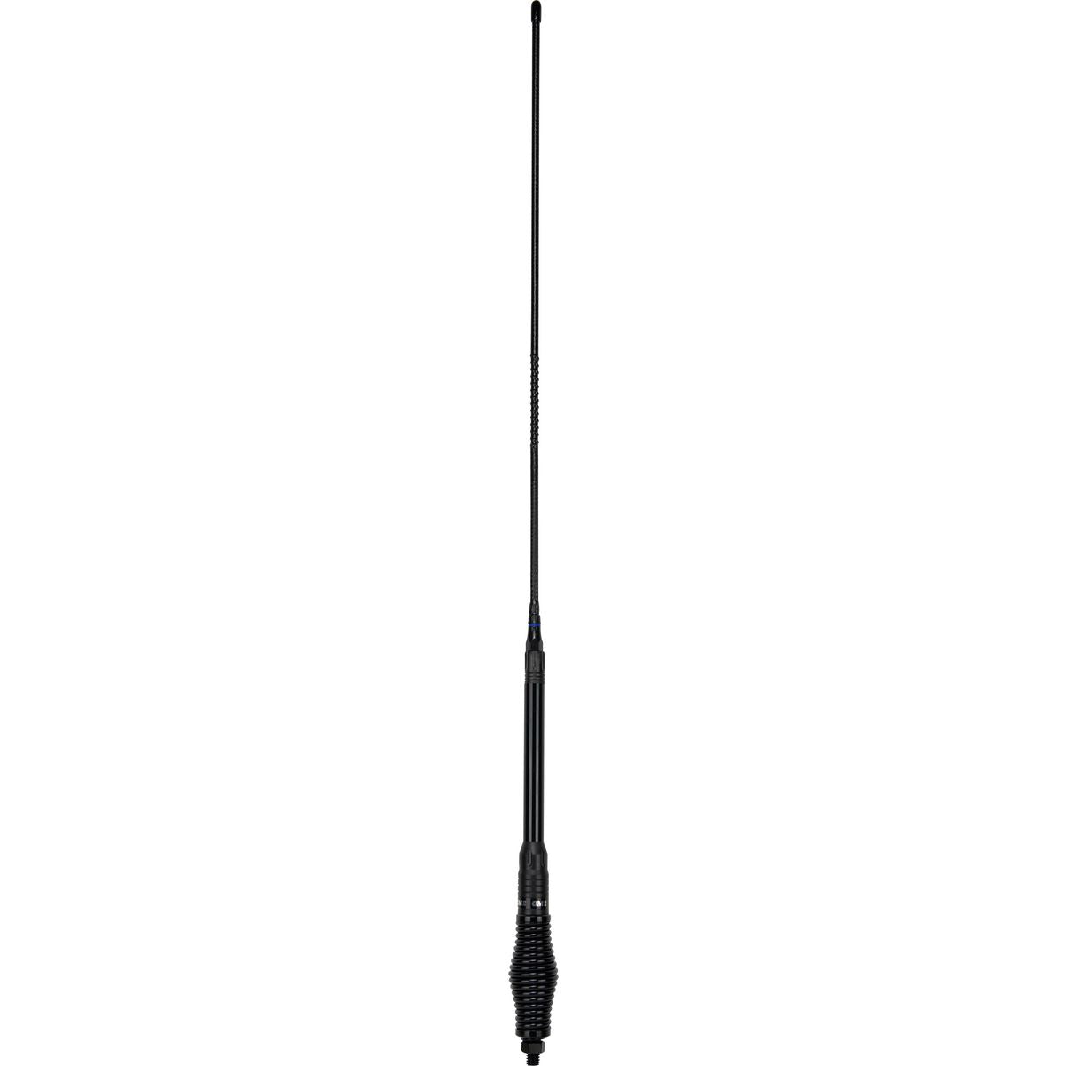 GME UHF CB Spring Base Heavy Duty Ground Independent Antenna 6.6dB 640mm w/ Elevated Feed Head Black AE4018BK1