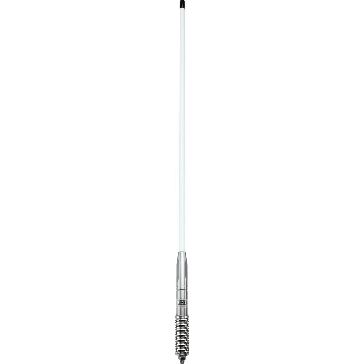 GME UHF CB Spring Base Fibreglass Radome Antenna 6.6dB 1100mm White AE4703