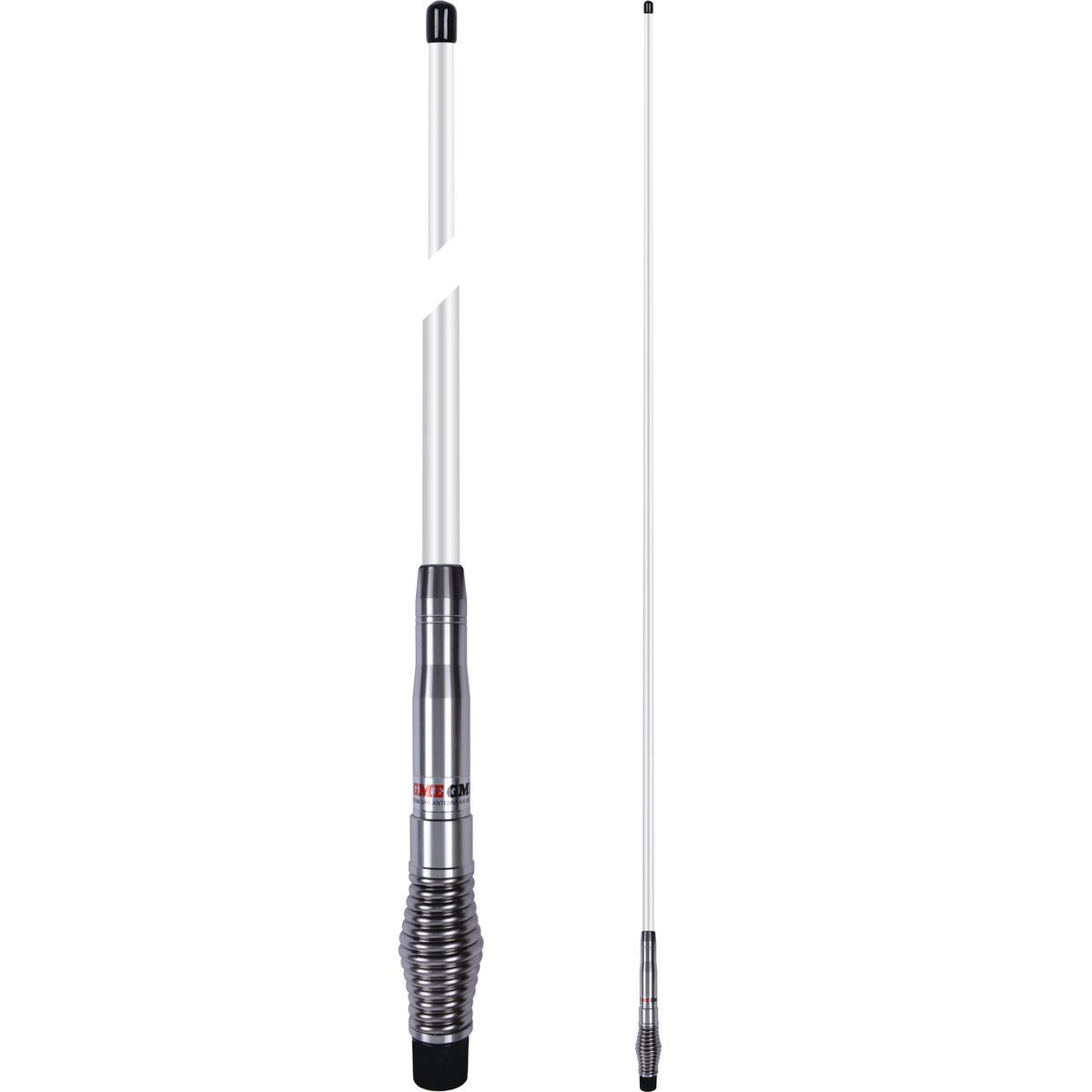 GME UHF CB Spring Base Heavy Duty Fibreglass Radome Antenna 8.1dB 2100mm White AE4706