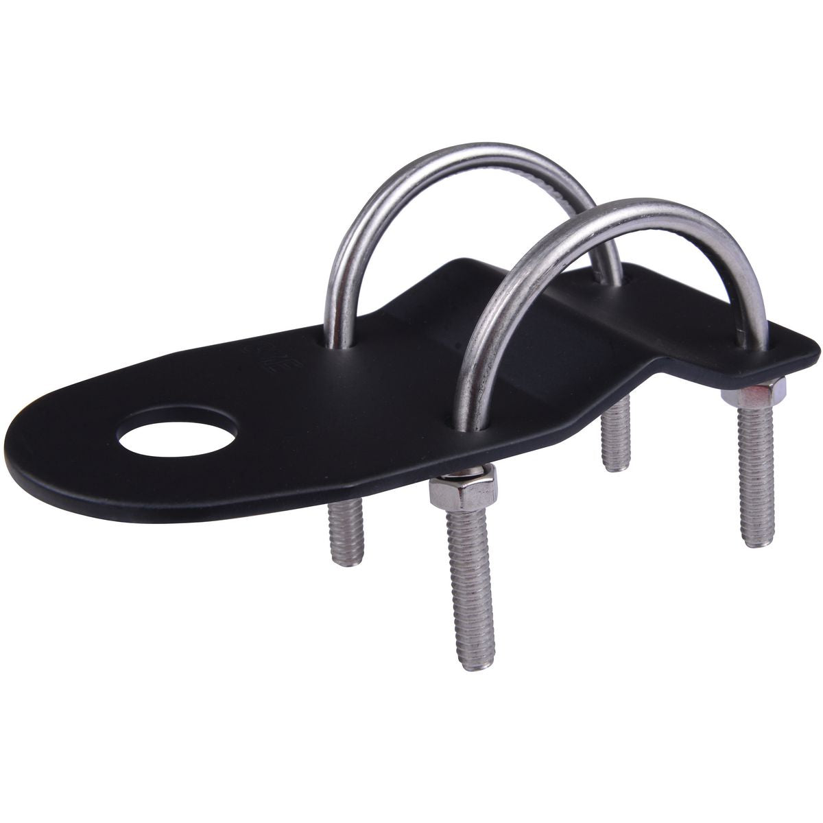 GME Bull Bar Bracket Bracket 3mm Black w/ U Bolts MB408B
