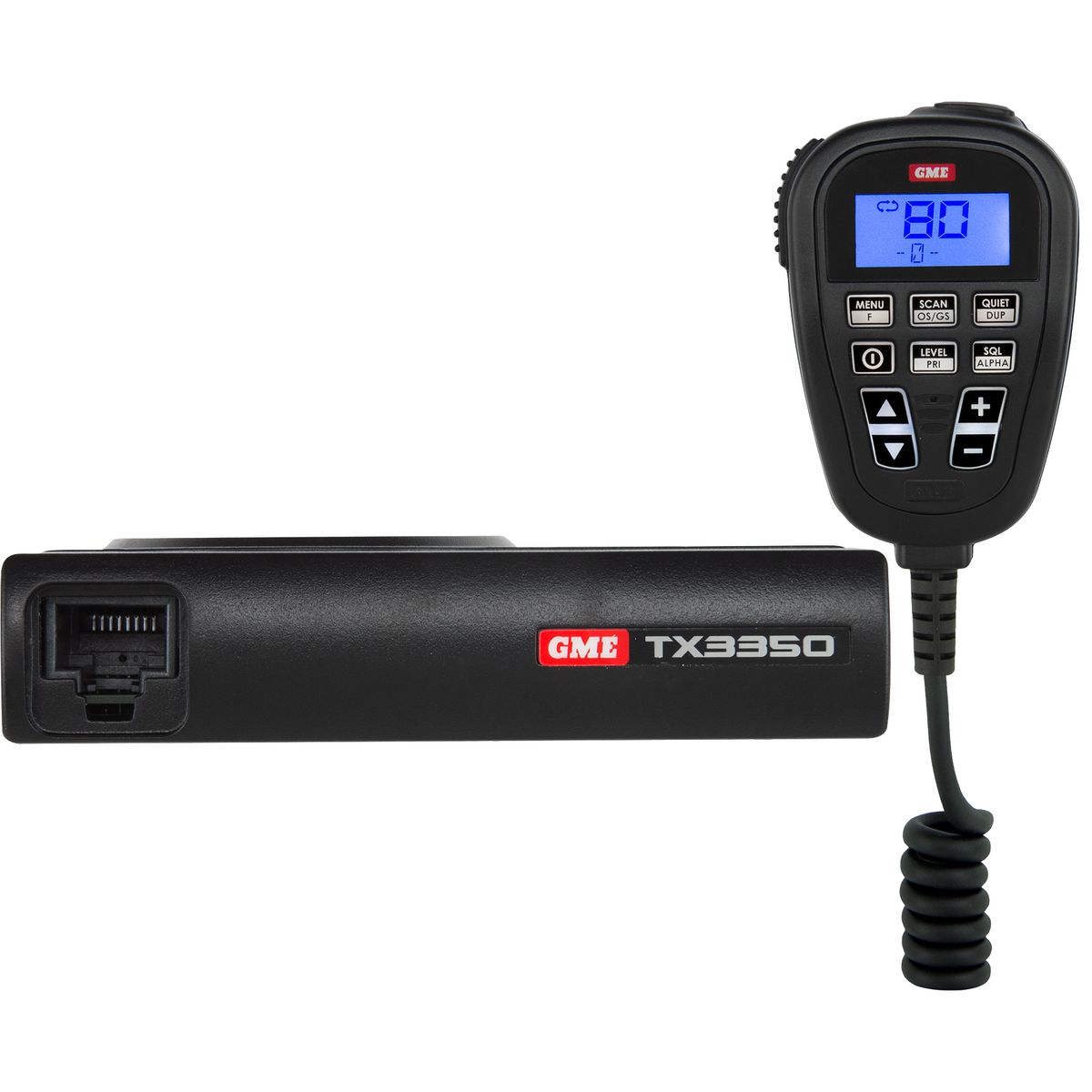 GME TX3350 5 Watt Super Compact UHF CB Radio  LCD Speaker Mic