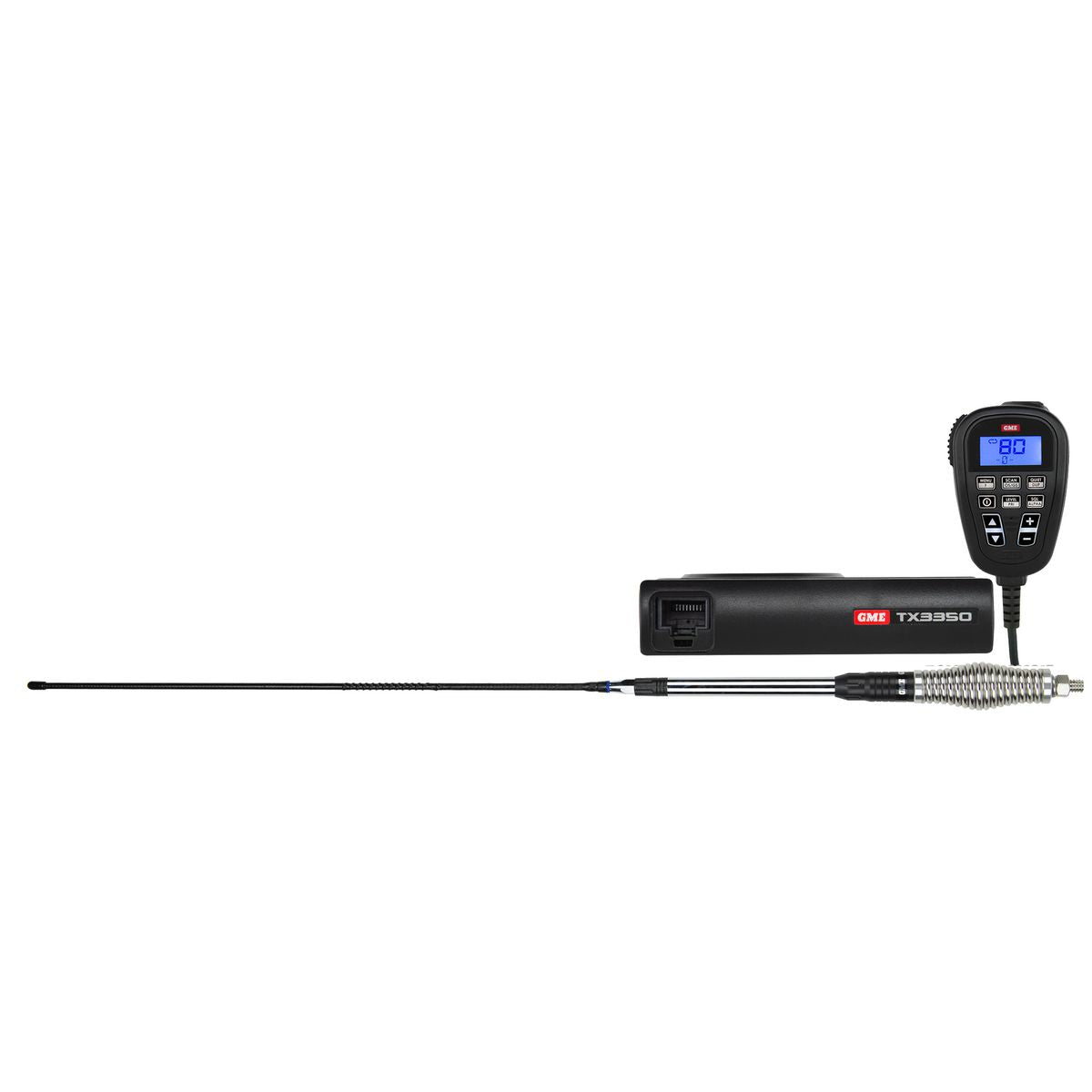 GME Compact Two Way UHF CB Radio 5W 80CH Ultimate Value Pack TX3350UVP