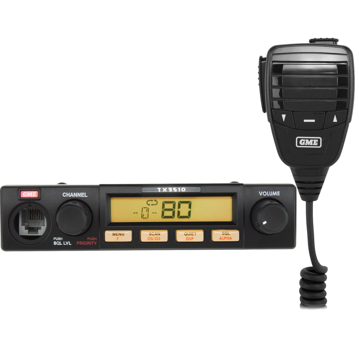 GME DSP Compact UHF CB Radio 5W 80CH w/ ScanSuite TX3510S