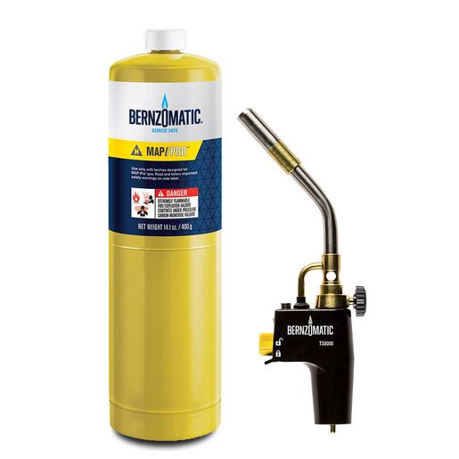 Bernzomatic High Intensity Swirl Flame Trigger Start Torch and MAP-Pro Kit TS8000TK
