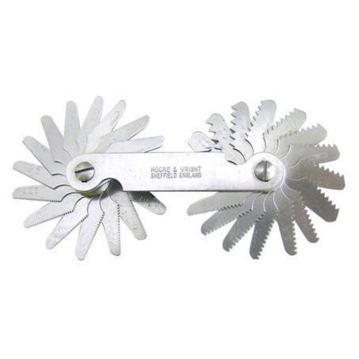 Moore & Wright Tools Spear & Jackson Screw Pitch Gauge - 22 Blade Iso Metric MW-809