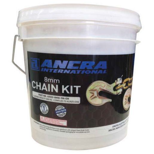 Ancra Australia 8Mm 9Mtr G70 Chain W/Hooks 40552-8MM-9M