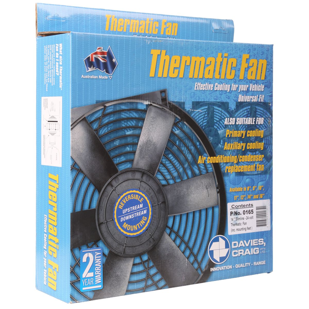 Davies, Craig 14" Thermo Fan Short 24V 0165