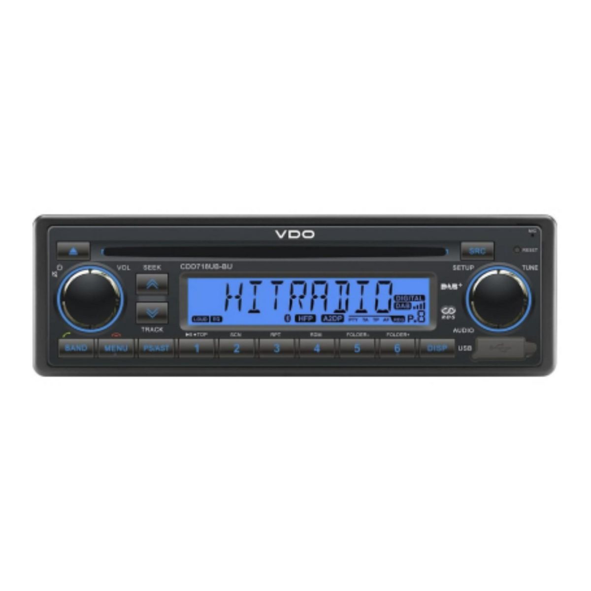 VDO Radio Tuner 24V 4x15W w/AM/FM/USB/AUX/MP3/WMA/Bluetooth 101.265