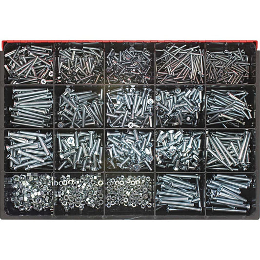 Champion Fasteners Metric Machine Screw & Nut Phillips/Csk Z/P Master Kit CA2710