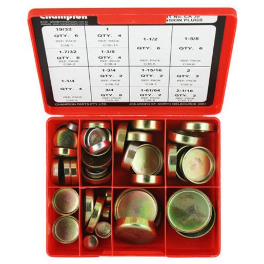 Champion Fasteners Imperial Steel Welch Plug Assortment CA38