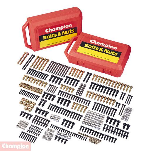 Champion Fasteners Imperial Unc Unf Nuts & Bolts Workshop-Farm Pack CBA1