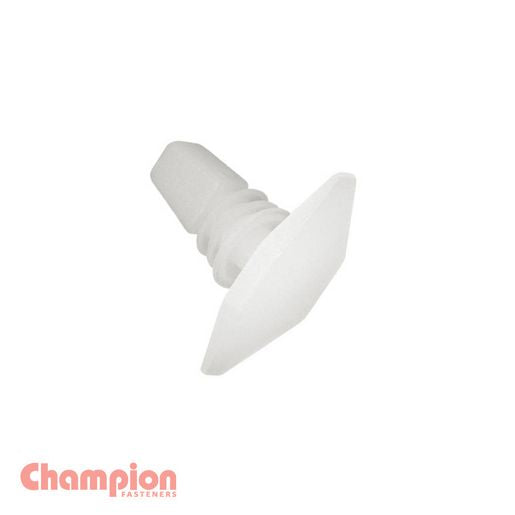 Champion Weather Seal Clips Clear 13mm Len 6mm Stem 16x7mm Head 50Pk CBP16