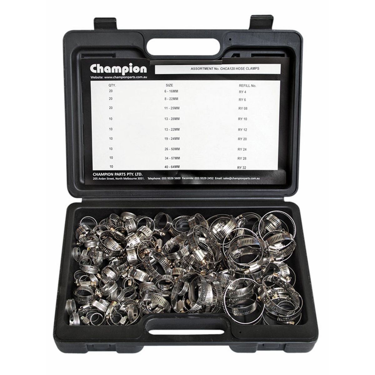 Champion Fasteners Hose Clamp Assortment CHCA120