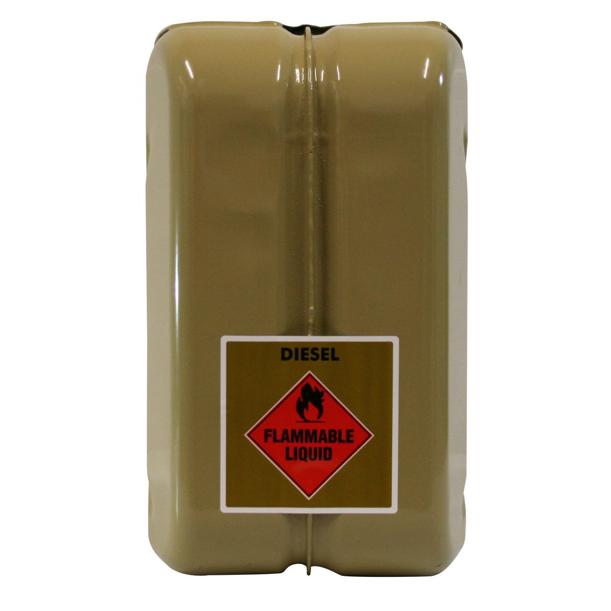 Proquip 10L Olive Yellow Metal Diesel Fuel Jerry Can 1161
