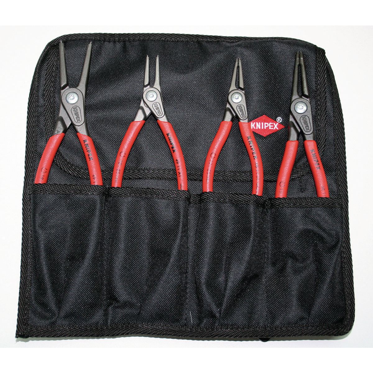 KNIPEX Precision Circlip Plier Set - Tool Roll  4Pc 1957
