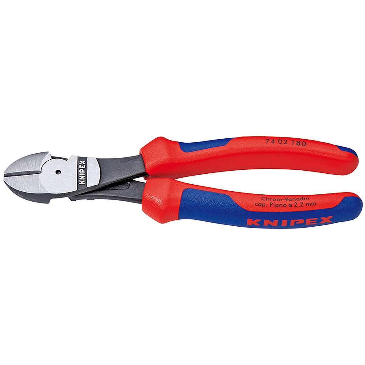 KNIPEX High Leverage Diagonal Cutting Pliers 180mm 7402180
