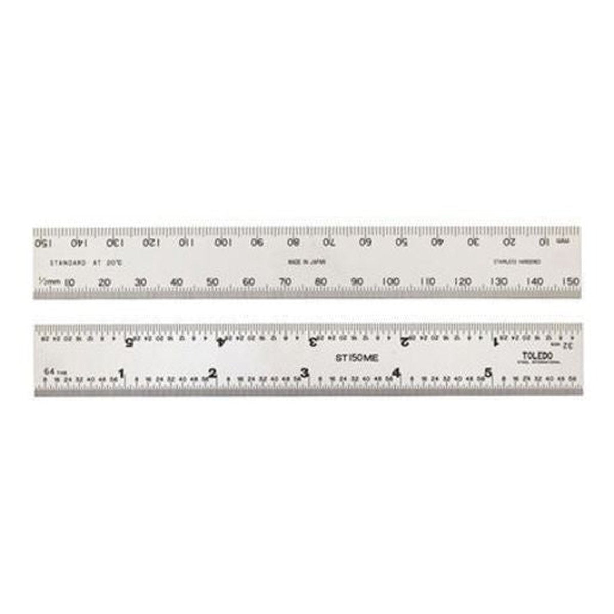 Toledo Stainless Steel Ruler 150mm/6 Inch ST150ME6