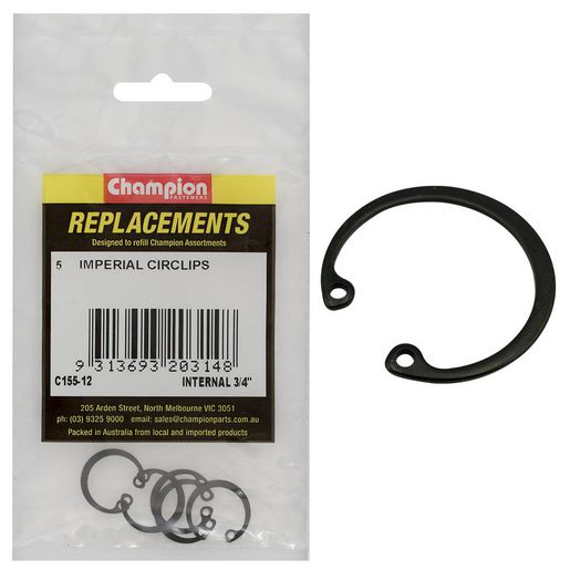 Champion Fasteners Circlip Internal Shaft 3/4in (RTW19) Refill Pack C155-12