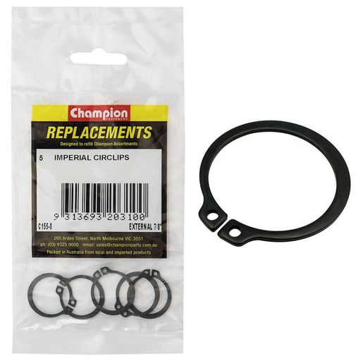 Champion Fasteners Circlip External Shaft 7/8in (STW22) Refill Pack C155-8