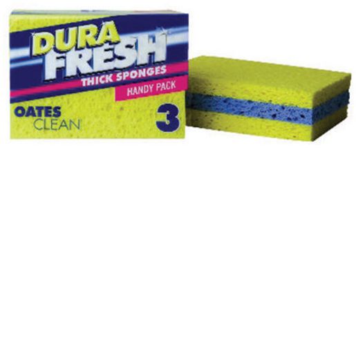 Oates Durafresh Thick Sponges 3 Pack 165932