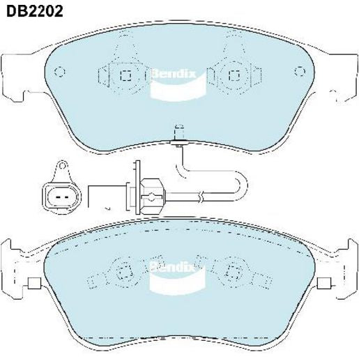 Bendix EURO Brake Pad Set Front DB2202 EURO+