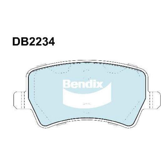 Bendix EURO Brake Pad Set Rear DB2234 EURO+