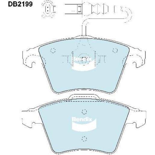 Bendix EURO Brake Pad Set Front DB2199 EURO+