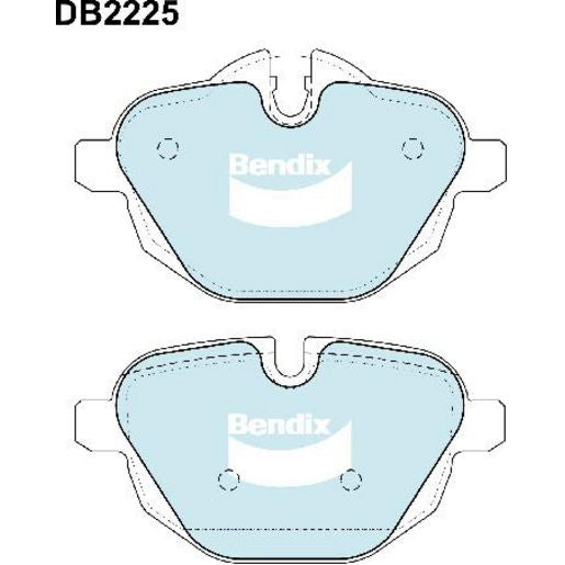 Bendix EURO Brake Pad Set Rear DB2225 EURO+