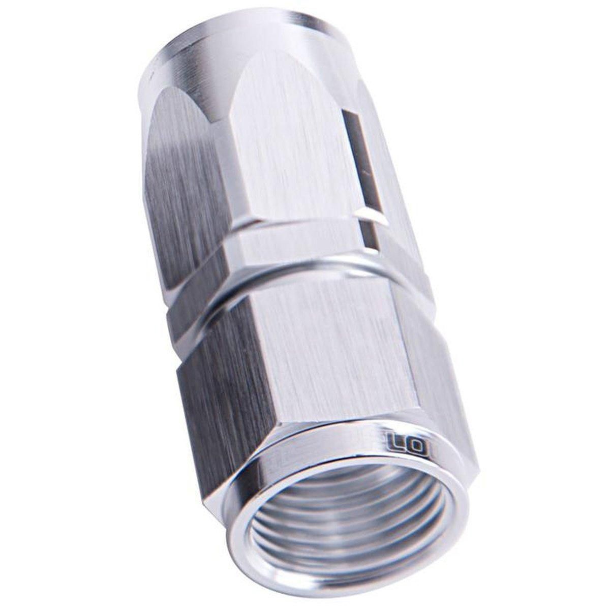 Aeroflow AF101-08S -8AN Taper Series Straight Hose End Silver AF101-08S